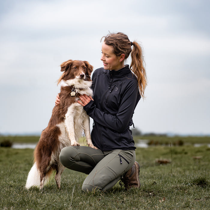 FeelFree Dog Walker Zip Jacket | Schwarz | Musli