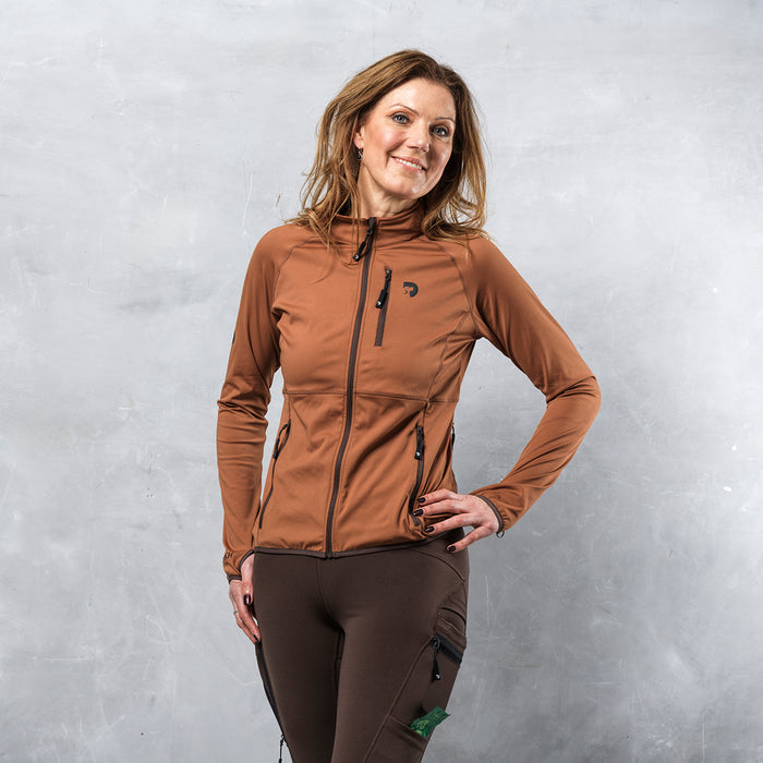 FeelFree Dog Walker Zip Jacket | Caramel | Emma