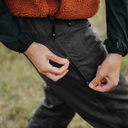 Unisex Winter Parka Zip Pants I Schwarz I Kurze Länge I Hook I Herren