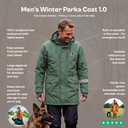 Winter Parka Herrenjacke 1.0 I Schwarz I Crux