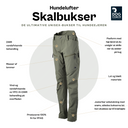 Hundelufter skalbukser | Sort | Ekstra længde | Hayley