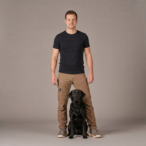 Unisex 2-in-1 Summer Zip-Off Shellhose I Mocca I Normale Länge I Trine I Herren